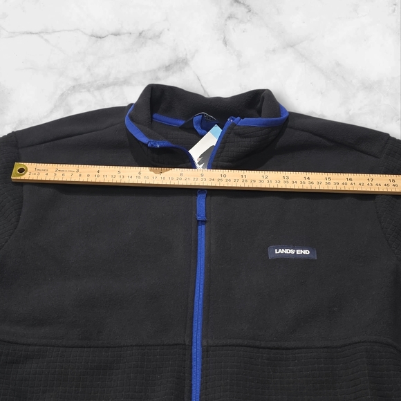 NWT Lands' End Men's Jacket Black And Blue Size Large (L) B43 - Picture 10 of 10